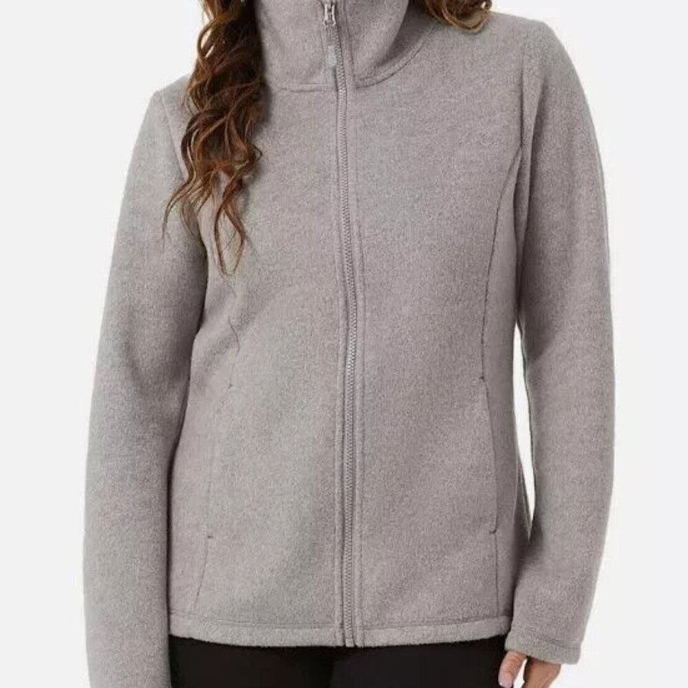 32 Degrees Heat Women's Plus Size 3X Gray Brushed FauxWool Jacket NWT